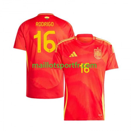 Maillot de Foot Espagne Rodrigo 16 Domicile UEFA Euro 2024 Maillot de Foot Espagne Rodrigo 16 Domicile UEFA Euro 2024